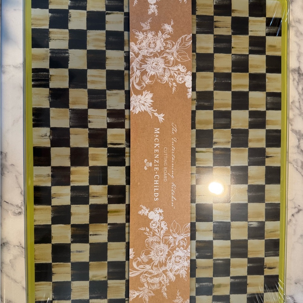 Mackenzie Childs Glass Cutting Board